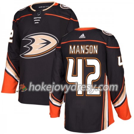 Pánské Hokejový Dres Anaheim Ducks Josh Manson 42 Adidas 2017-2018 Černá Authentic